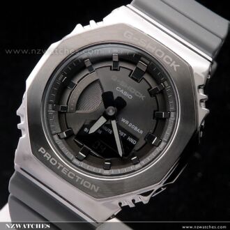 Casio G-Shock Analog Digital Mid-Sized Metal-Clad Ladies Watch GM-S2100B-8A