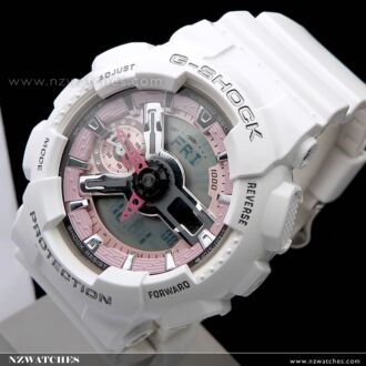 Casio G-Shock S Series Rose Motif Band Ladies Watch GMA-S110F-7A, GMAS110F