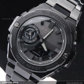 Casio G-Shock G-Steel All Black Bluetooth Solar Mens Watch GST-B500BD-1A, GSTB500BD