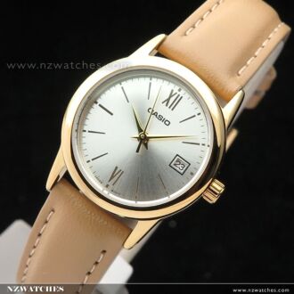 Casio Day Date Quartz Leather Strap Ladies Watch LTP-V002GL-7B3
