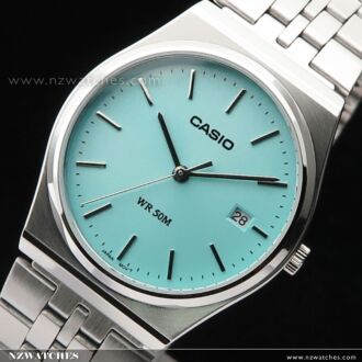 Casio Unisex Stainless Steel Turquoise Dial Quartz Watch MTP-B145D-2A1, MTPB145D
