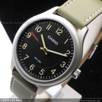 Casio Standard Analog Leather Strap Blue Dial Quartz Watch MTP-B160L-1B2