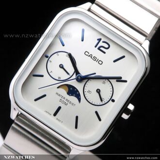 Casio Quartz Moonphase Stainless Steel Watch MTP-M305D-7AV, MTPM305D