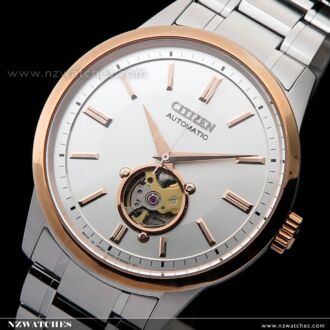 Citizen Collection Mechanical Open Heart Two-Tone Pink Gold Watch NB4024-95A