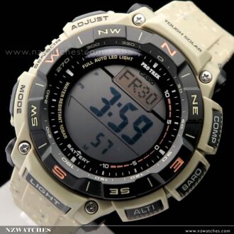 Casio ProTrek Climber Line Triple Sensor Solar Watch PRG-340SC-5