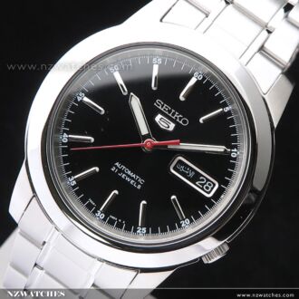 SEIKO 5 Automatic Watch See-thru Back Gray Gold Watch SNXS75K