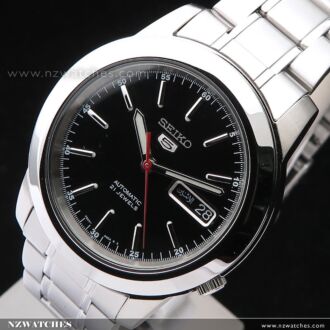 SEIKO 5 Automatic Watch See-thru Back Gray Gold Watch SNXS75K