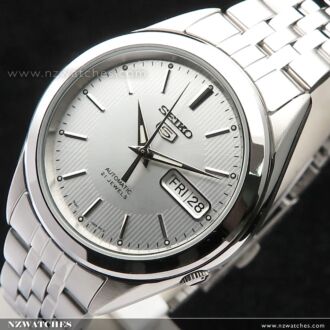 SEIKO 5 Automatic White Gold Mens Watch See-thru Back SNKL17K1, SNKL17