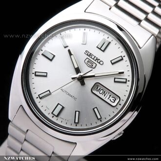 SEIKO 5 Automatic Watch See-thru Back Gray Gold Watch SNXS75K