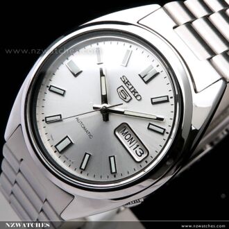 SEIKO 5 Automatic Watch See-thru Back Gray Gold Watch SNXS75K