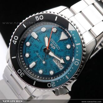 Seiko 5 Sports Blue Skeleton Dial Automatic Watch SRPJ45K1