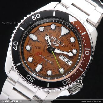 Seiko 5 Sports Brown Skeleton Dial Automatic Watch SRPJ47K1