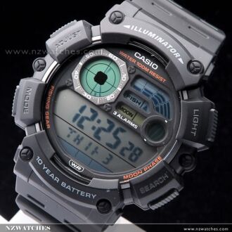 Casio Digital Moon Phase Fishing Level Sport Watch WS-1500H-1AV, WS1500H