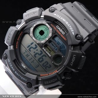 Casio Digital Moon Phase Fishing Level Sport Watch WS-1500H-1AV, WS1500H