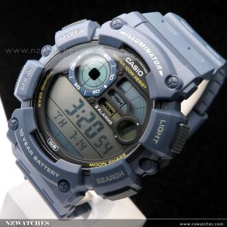 Casio Digital Moon Phase Fishing Level Sport Watch WS-1500H-2AV, WS1500H