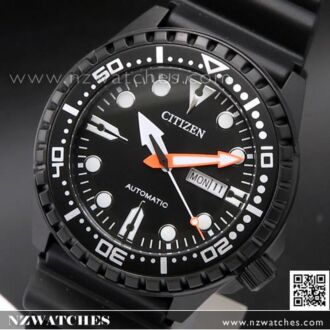 Citizen Automatic 100m Rubber Strap Rose Gold Sport Watch NH8383-17E