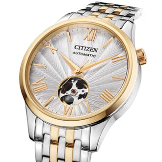 Citizen Automatic Open Heart Two-Tone Mens Watch NH9136-88A