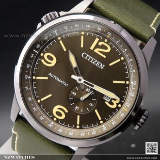 Citizen Mechanical Calf Leather Automatic Watch NJ0147-18X