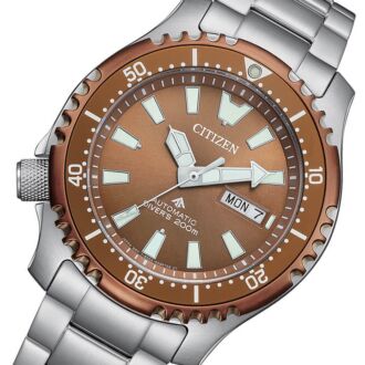 Citizen Promaster Fugu 35 Anniversary Ltd Automatic Copper Watch NY0164-65X extra strap