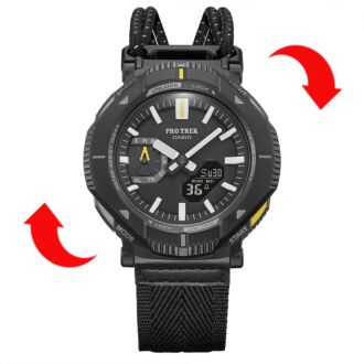 Casio ProTrek Hiker Line Bluetooth 46mm Bungee Cord Solar Watch PRJ-B001B-1