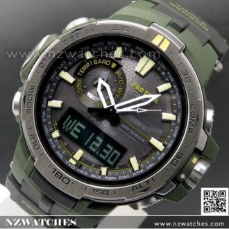 Casio ProTrek Solar Radio Multiband 6 Analog-Digital Watch PRW-6000Y-1, PRW6000Y With Extra Strap