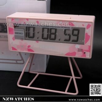 SEIKO Miniature Marathon Timer Sakura Pink Clock QHL082P