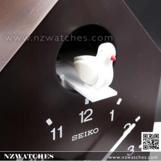 Seiko Cuckoo Electronic Bird Sound Wooden Clock QXH070B