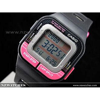 Casio Ladies Black Dual Time Lap Memory 60 Watch SDB-100-1B SDB100