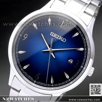SEIKO Quartz Blue Dial Stainless Steel Mens Watch SGEH89P1