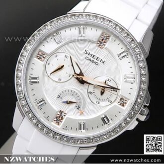 Casio Sheen Cruise line SWAROVSKI ELEMENTS Ladies Watch SHE-3023-7A, SHE3023