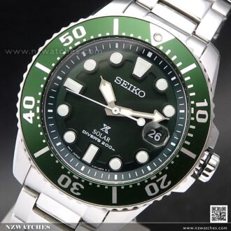 Seiko Prospex Solar Green Dial 200M Diver Watch SNE579P1