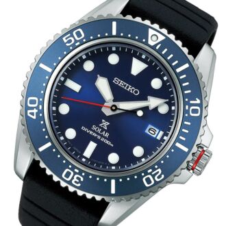 Seiko Prospex Solar Sapphire Blue Dial 200M Divers Watch SNE593P1