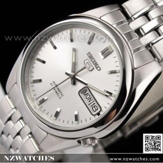 SEIKO 5 Automatic Watch See-thru Back Watch SNK355K1, SNK355 Silver 