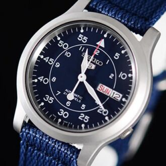 Seiko 5 Military Automatic Watch See-thru Back Nylon SNK807K2, SNK807