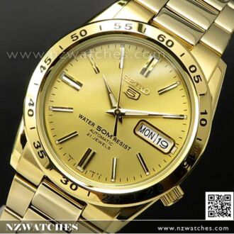 Seiko 5 Gold Tone Automatic Day Date Mens Watch SNKE06K1, SNKE06