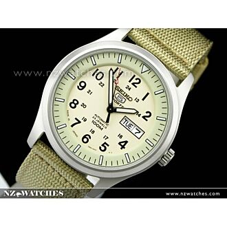 Seiko 5 Military Automatic 100m Mens Nylon Watch SNZG07J1, SNZG07