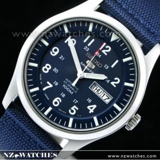 Seiko 5 Military Automatic 100m Mens Nylon Watch SNZG11J1, SNZG11