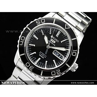 Seiko Mens Automatic Hardlex Crystal Black SNZH55K1 