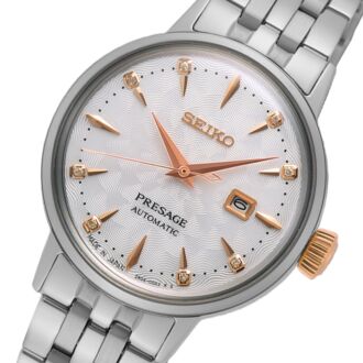 Seiko Presage Cocktail Skydiving Diamond Twist Automatic Ladies Watch SRE007J1