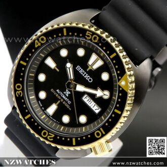 SEIKO PROSPEX Black Gold Turtle 200M Diver Automatic Watch SRPD46J1 Japan