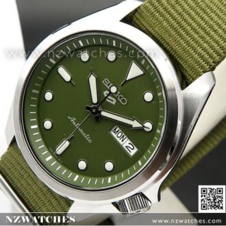 Seiko 5 Sports Green Dial Nylon Strap Automatic Watch SRPE65K1