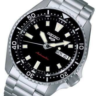 Seiko 5 Sports SKX Series Stainless Black Dial Automatic Watch SRPL85K1