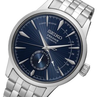 Seiko Presage Cocktail  Blue Moon Power Reserve Automatic Blue Watch SSA347J1