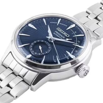 Seiko Presage Cocktail  Blue Moon Power Reserve Automatic Blue Watch SSA347J1