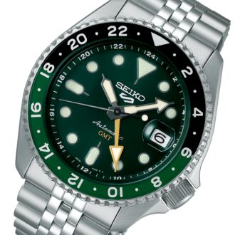 Seiko 5 Sports GMT Automatic Green Dial Watch SSK035K1
