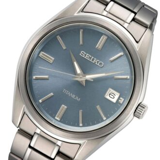 Seiko Titanium Quartz Classic Sapphire Men's Watch SUR371P1