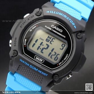 Casio Digital Alarm Watch W-219H-2A2, W219H