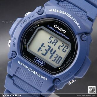 Casio Digital Alarm Watch W-219H-2AV, W219H