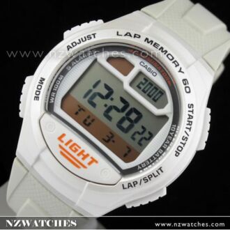Casio 5 Alarms Lap memory 60 Digital 100M Sport Watch W-734-7AV, W734
