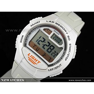 Casio 5 Alarms Lap memory 60 Digital 100M Sport Watch W-734-7AV, W734